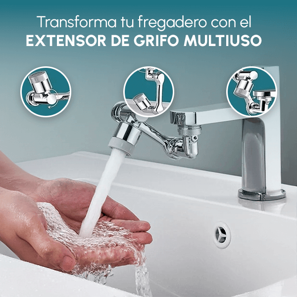 2x1 Grifo Giratorio 1080° Ahorrador de  Agua + Envío GRATIS