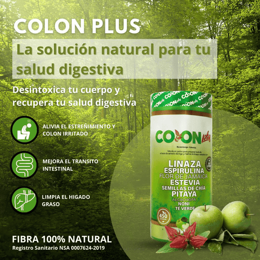 🌿 COLON PLUS - Fibra 100% Natural 🥇