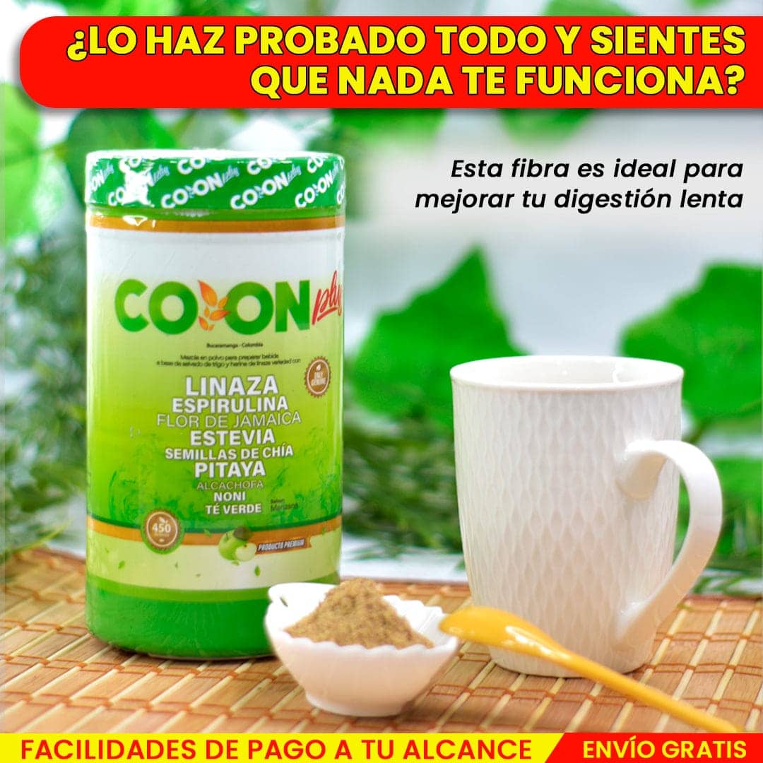 🌿 COLON PLUS - Fibra 100% Natural 🥇